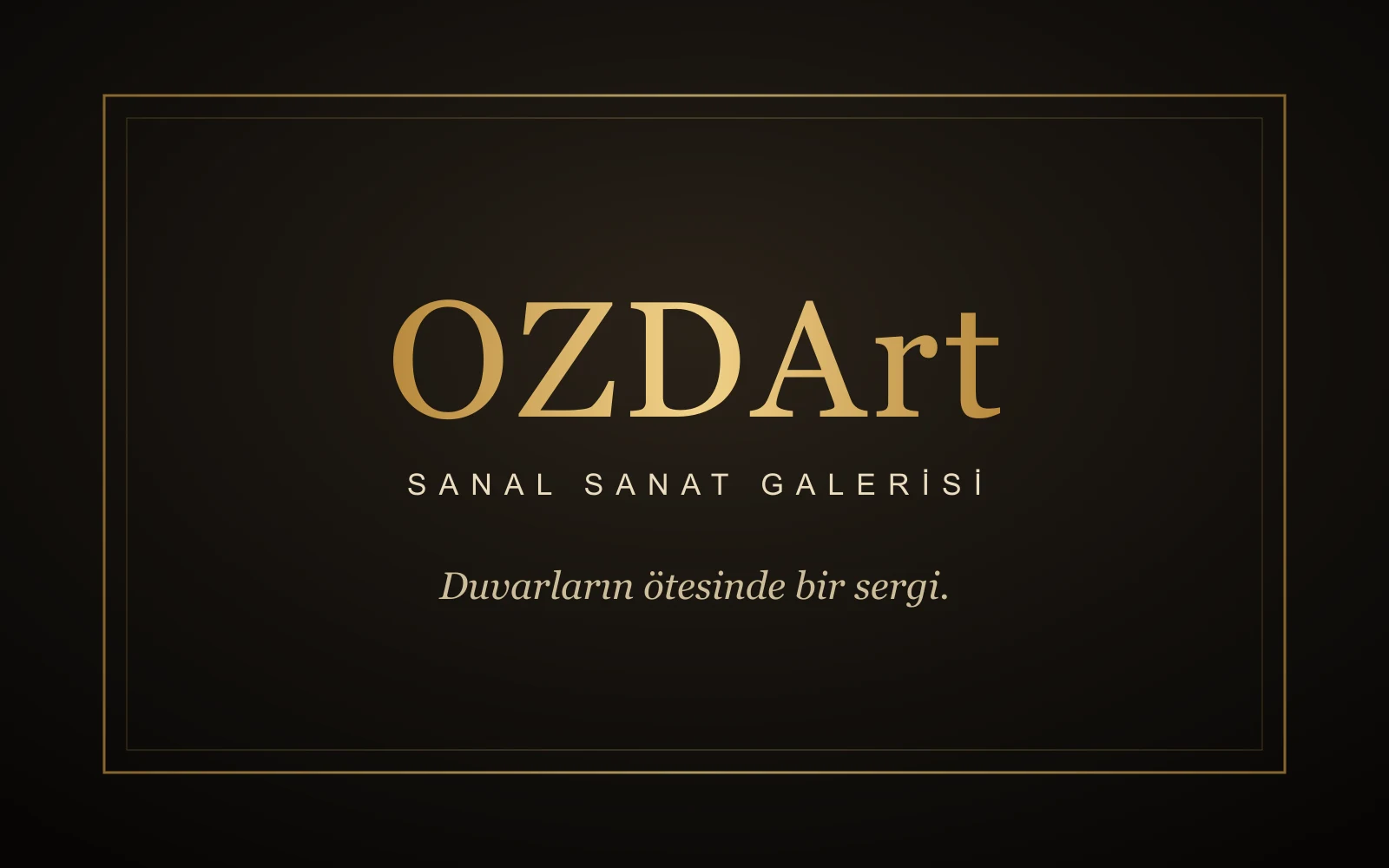 OZDArt Sanal Sanat Galerisi — ana ekran görüntüsü