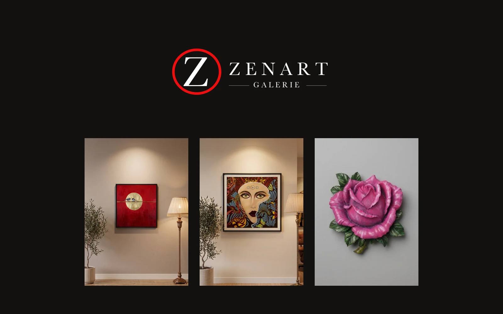 Zenart Galerie Çağdaş Sanat Galerisi Web Sitesi — ana ekran görüntüsü